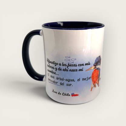 Tazón Martín pescador de Cerámica