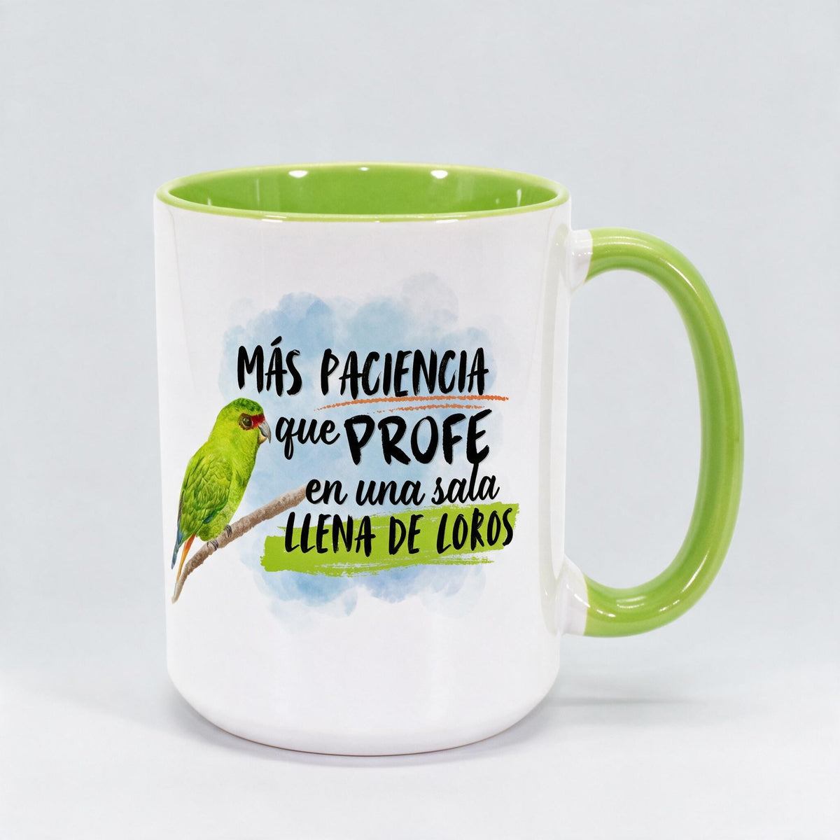 Taza de cerámica para profesores de Alas y raíces